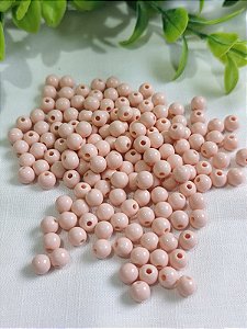 Bola Resina 6mm Rosa Claro (20gr - Aproximadamente 170un)