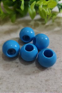 Bola Resina 18mm Azul Bebê (un)