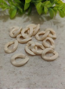 Elo de Resina Bege 24mm (10gr-Aproximadamente 16un)