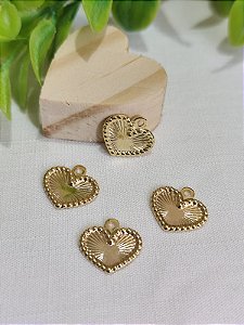 Pingente Coração 17mm Ouro (un)