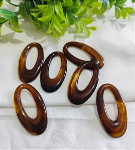 Pingente Oval Tartaruga 43mm (2un)