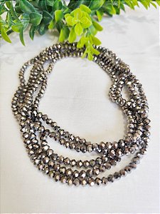 Cristal Prata 6mm (1 fio - 90un)