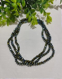 Cristal Verde Musgo Boreal 6mm (1 fio - 90un)