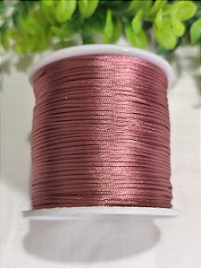 Fio de Seda 1mm  Rosê Escuro (5 metros)