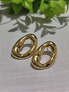 Pino de Brinco Orgânico com 1 saída Ouro (par)