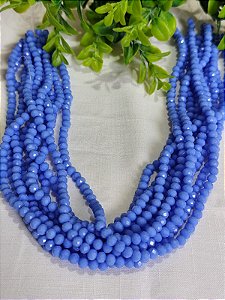 Cristal Azul Leitoso 6mm (1 fio - 90un)