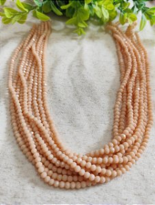 Cristal Salmon Leitoso 6mm (1 fio - 90un)