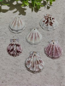 Concha Branca com Rosê com furo (un)