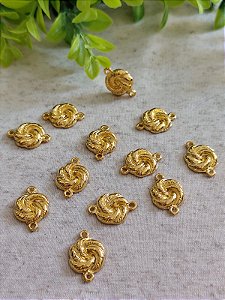 Entremeio Flor Ouro 2 saídas 20mm (un)