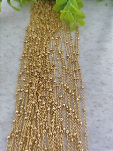 Corrente Bolinha 2.5mm Ouro (metro)