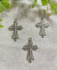 Cruz para terço 4cm Níquel (un)