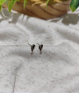 Pino de Brinco Gota 5mm com 1 saída Níquel (Par)
