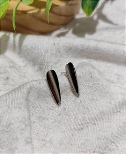 Pino de Brinco Oval com 1 saída Níquel (Par)