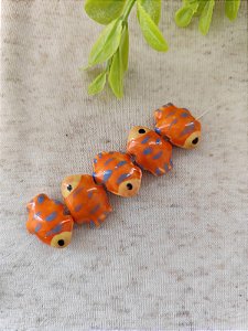 Peixe em Murano 18mm Laranja (un)
