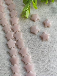 Estrela em Murano Rosa 15mm (Un)