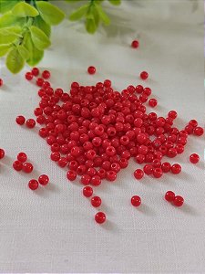Bola Resina 4mm Vermelho (20gr)