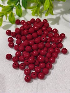Bola Resina 8mm Vermelho (20gr - Aproximadamente 70un)