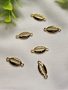 Entremeio Búzios 12mm Ouro (UN)