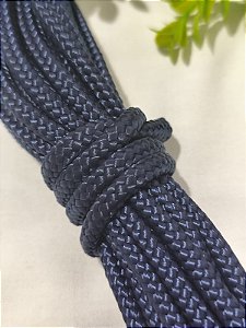 Corda Trançada 6mm  Azul Marinho (metro)