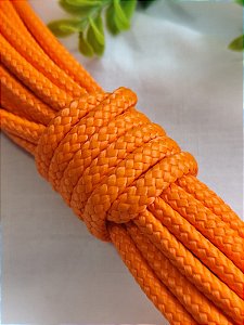 Corda Trançada 6mm Laranja (metro)