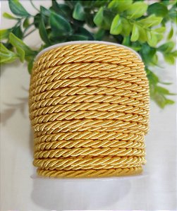 Cordão de São Francisco 4mm Amarelo (metro)