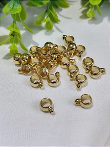 Caneca ABS 5x9mm Ouro (10un)