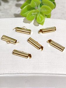 Terminal para corrente de bolinha 1,3mm Ouro (2un)