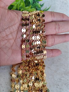 Corrente Medalha Ouro (mt)