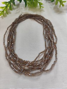 Cristal Cinza Mesclado 2mm (1 fio - 160un)