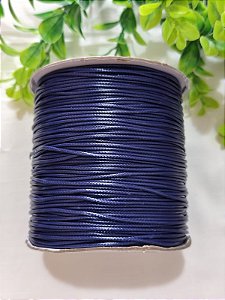 Cordão Encerado Sintético Azul Marinho 1,5mm (Metro)