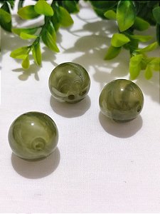 Bola Resina 26mm Verde Mesclado (un)