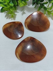 Pingente Gota Larga 63mm Tartaruga (un)