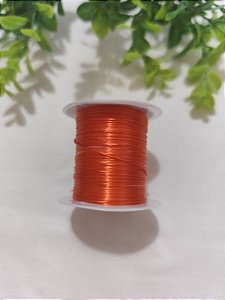 Rolo Fio de Stretch Lastex Elástico Laranja (10mts)