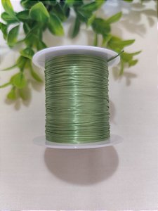 Rolo Fio de Stretch Lastex Elástico Verde Menta (10mts)