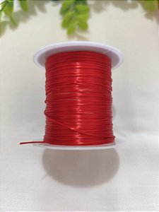 Rolo Fio de Stretch Lastex Elástico Vermelho (10mts)