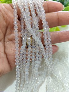 Cristal Branco Opala 4mm (1 fio- 120un)