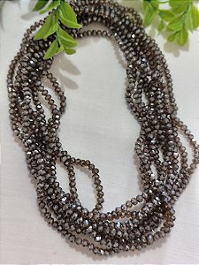 Cristal Castanho Acinzentado 4mm (1 fio-120un)