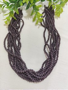 Cristal Roxo Leitoso 4mm (1 fio-120un)