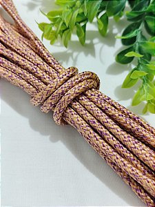 Corda Trançada 6mm Mescla Salmon (metro)