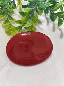Pingente Resina Oval Marsala 70mm (un)