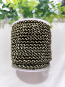 Cordão de São Francisco 4mm Verde Musgo (metro)