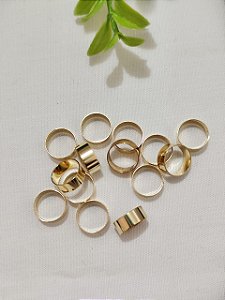 Passador Liso 5mm Ouro, abertura 10mm (un)