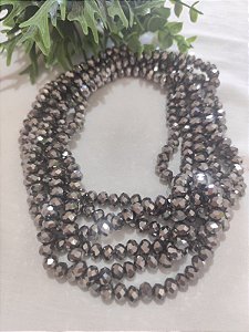 Cristal Prata 8mm (1 fio - 64un)