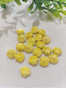 Concha Porcelana passante 10mm Amarelo Gema (un)