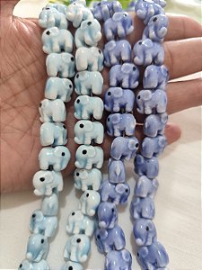 Elefante Porcelana Azul Claro 10mm (un)