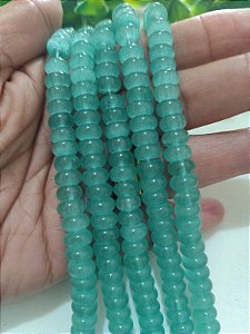 Fio Pedra Opala 7mm Turquesa (1 fio - 82un)