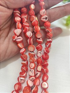 Fio de Madrepérola Coral (1 fio - 52un)