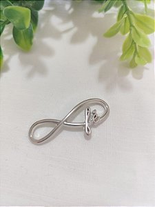 Entremeio Infinito Fé 43mm Níquel (un)
