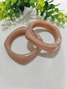 Bracelete Resina Fechado Rosa Mesclado 66mm (un)