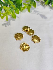 Entremeio Concha 15mm com duas saídas Ouro (un)
